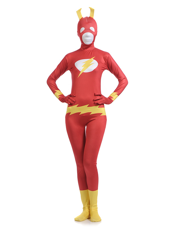 3D Printed Flash Girl Cosplay Costume Spandex Halloween Suit